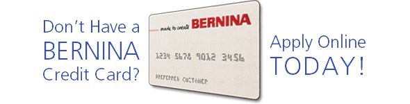 Apply for BERNINA Credit Card